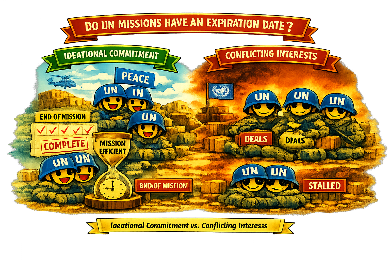 UN peacekeepers illustration